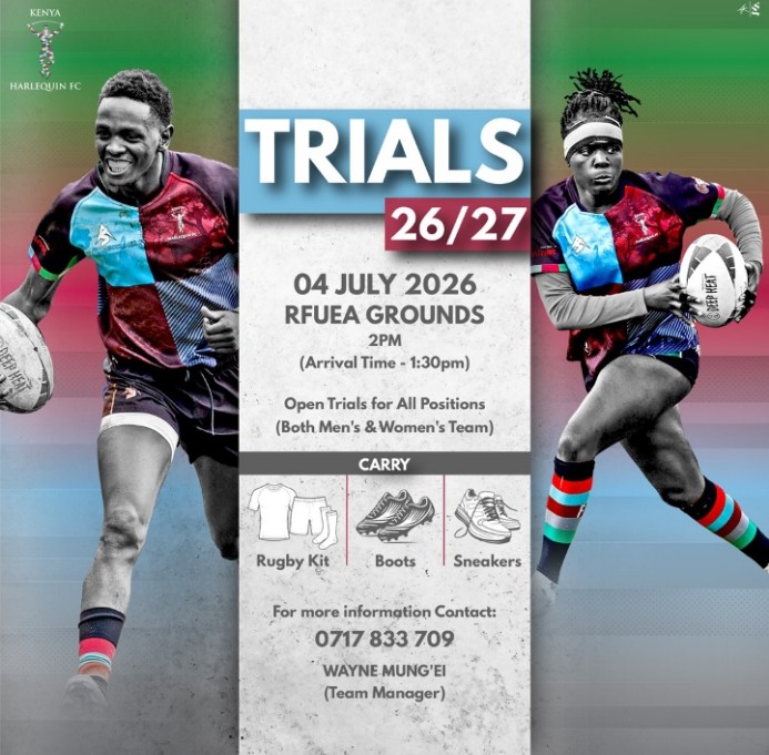 Kenya Harlequins Trials